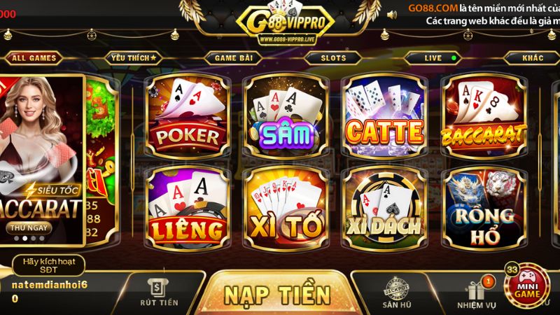 Cách tham gia chơi game bài Go88 chi tiết Cách tham gia chơi game bài Go88 chi tiết