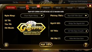 Hướng dẫn nạp tiền Go88