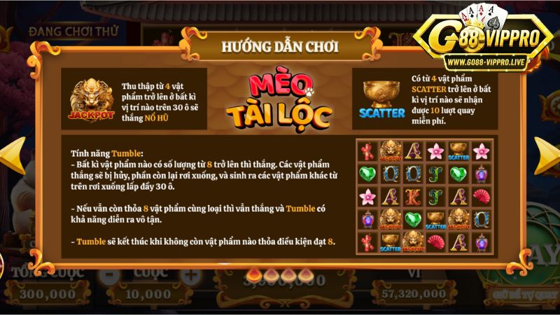 Luật chơi cơ bản của game slots Go88 Luật chơi cơ bản của game slots Go88