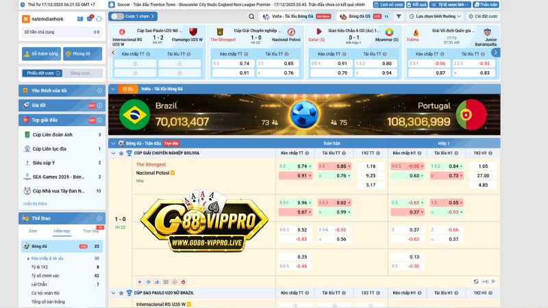 Sân chơi tổng hợp các loại thể thao tại Go88 Sân chơi tổng hợp các loại thể thao tại Go88